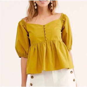 FREE PEOPLE Veronica Sweetheart Top Size XS